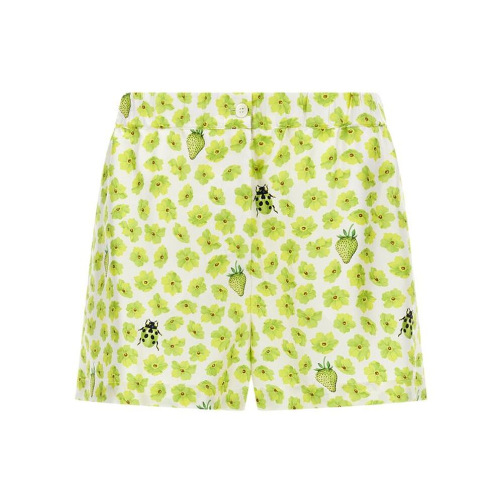 Versace Multicolor Silk Bermuda Women's Shorts
